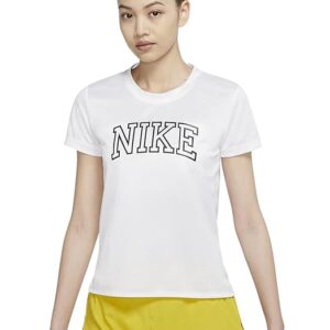 Nike Women's Solid Regular Fit Shirt